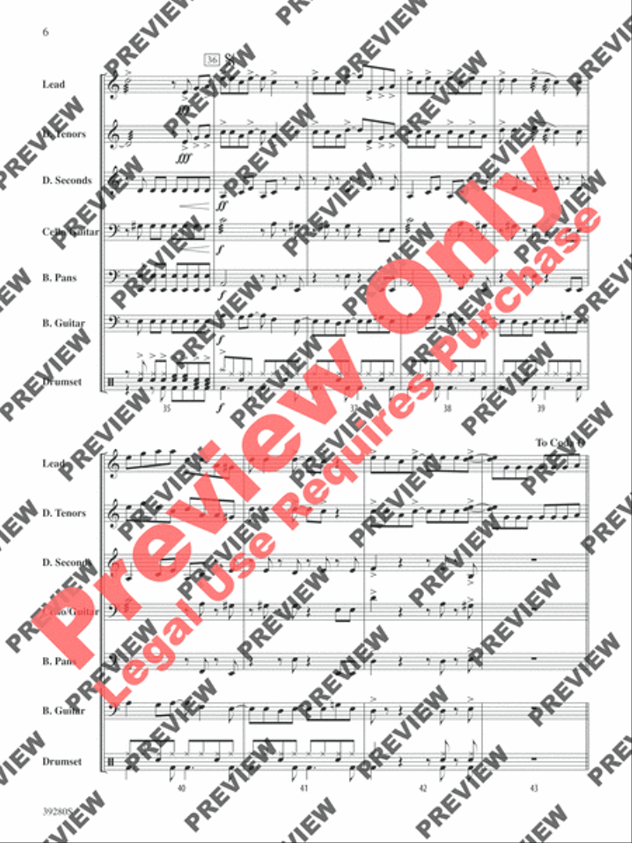 Smooth Smooth Steel Drum Band scores gallery preview page 7