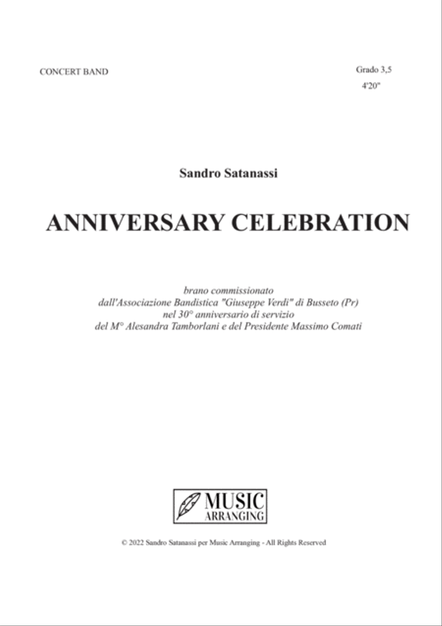 Anniversary Celebration ( Solo Partitura) Concert Band scores gallery preview page 4