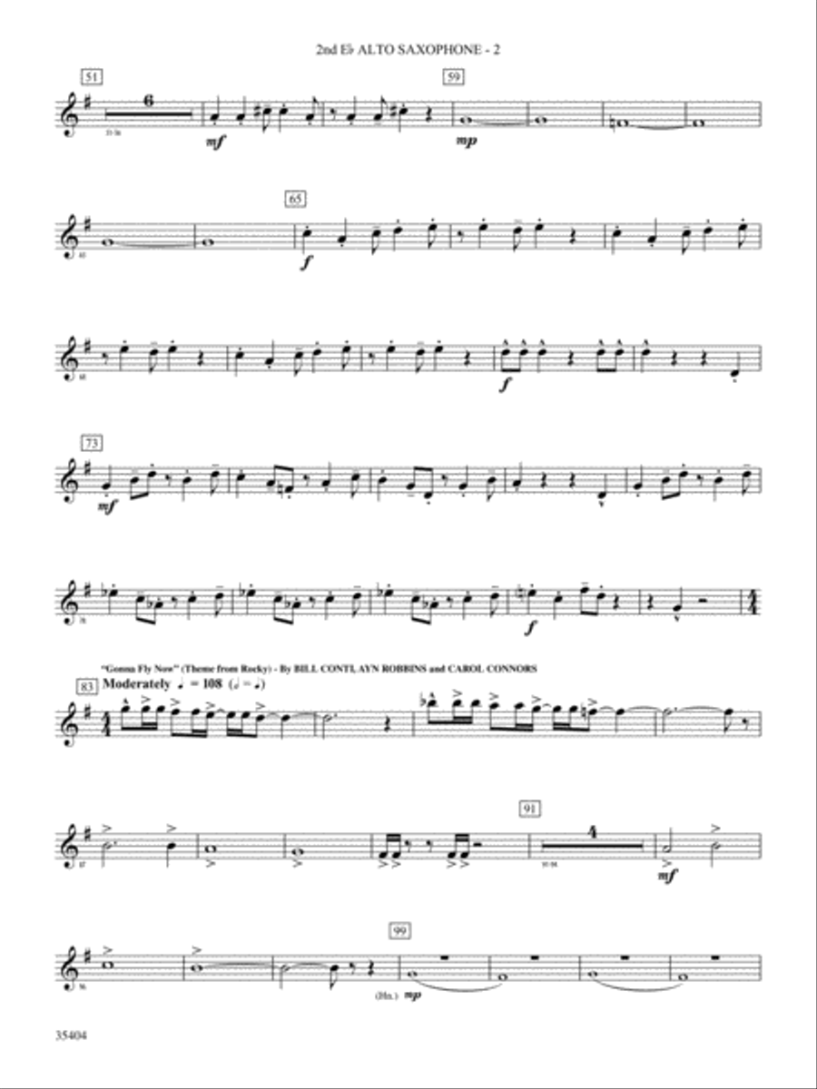 Maynard Madness: 2nd E-flat Alto Saxophone Concert Band scores gallery preview page 2