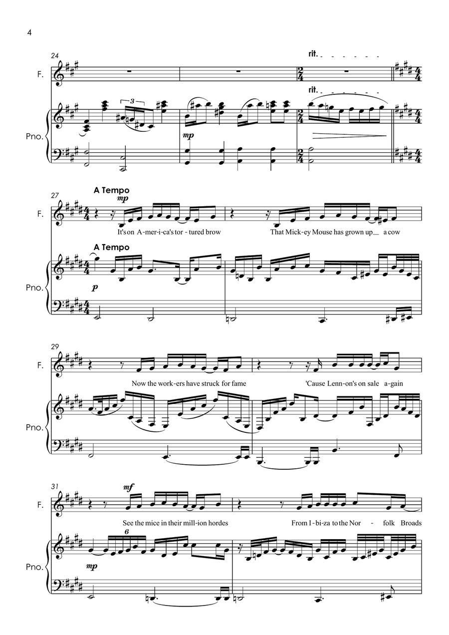 Life On Mars High Voice scores gallery preview page 5