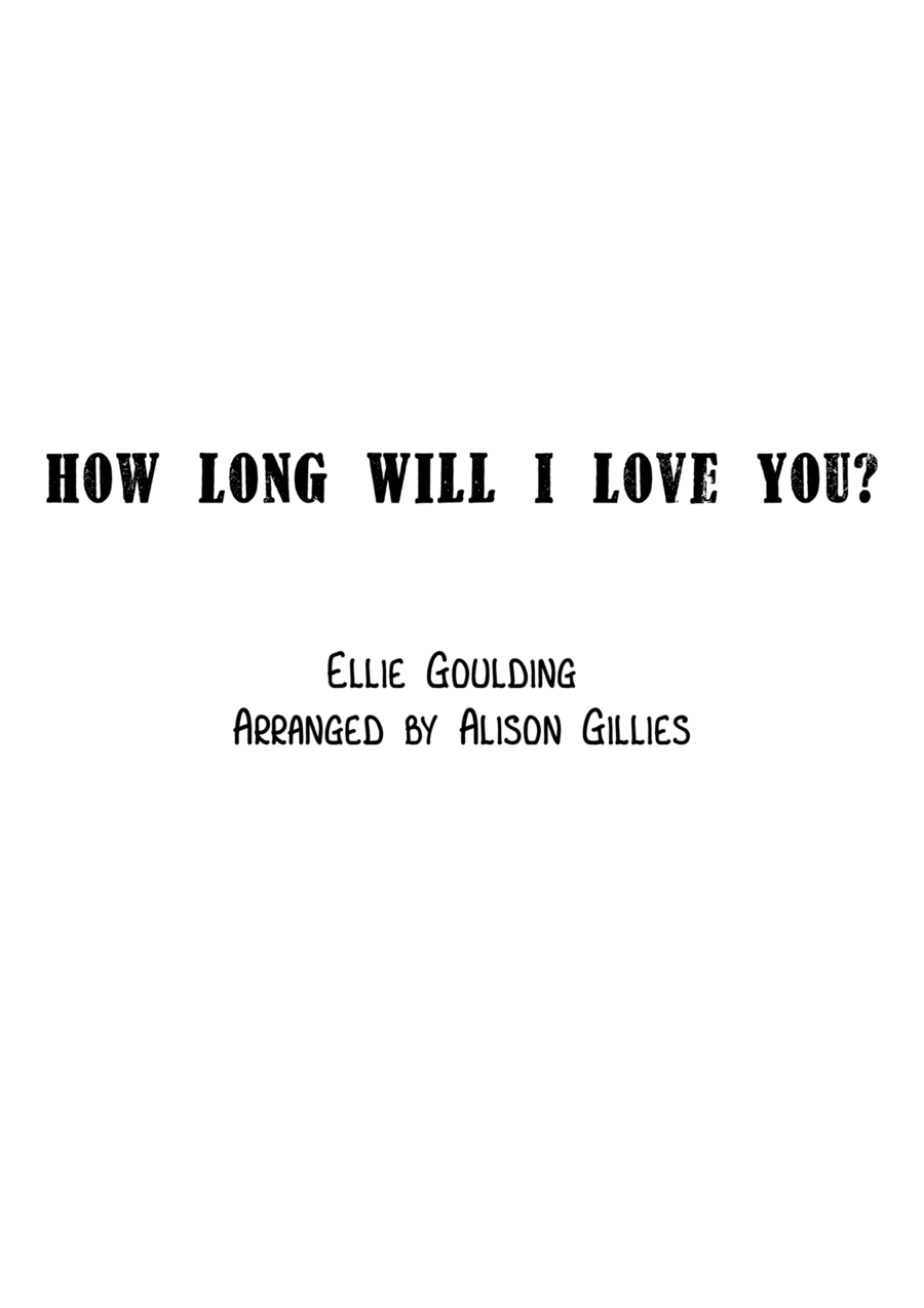 How Long Will I Love You String Duet scores gallery preview page 1