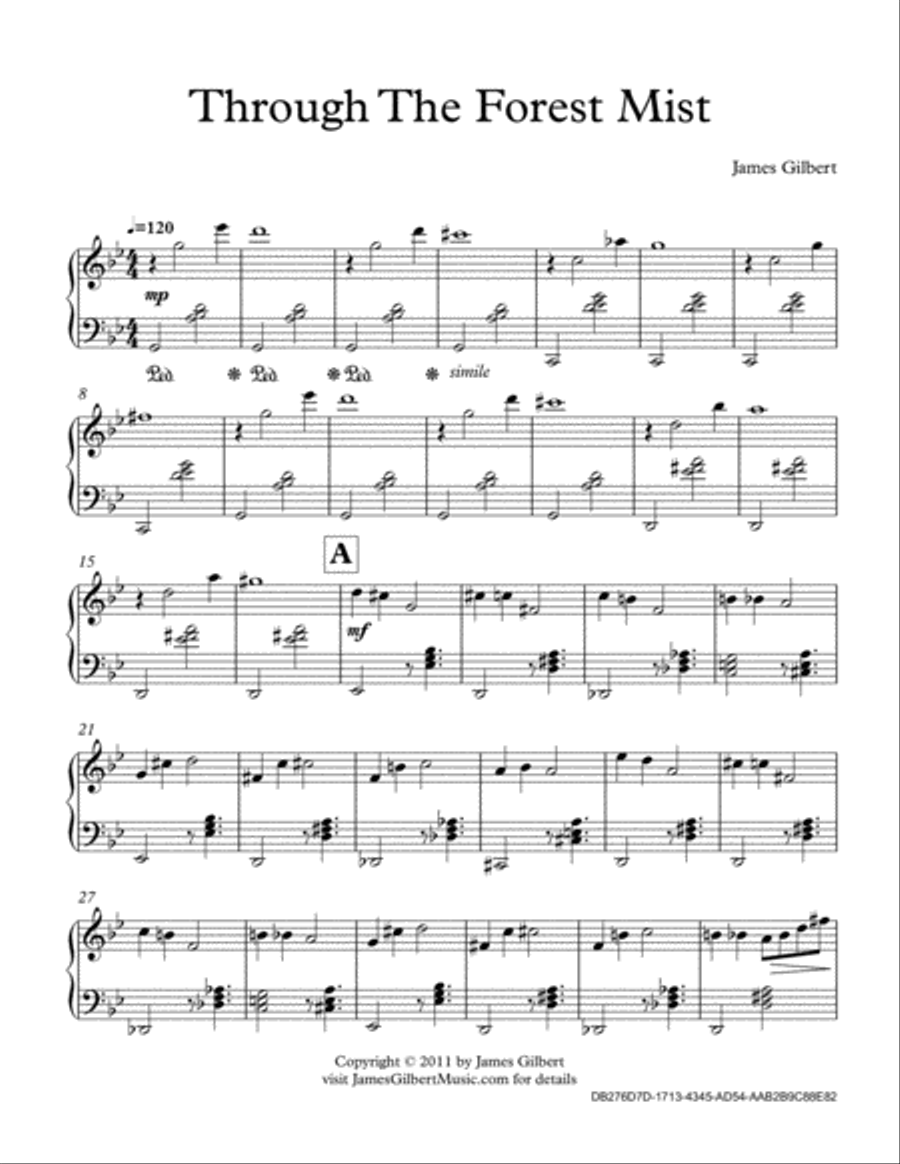 Through The Forest Mist Small Ensemble scores gallery preview page 2