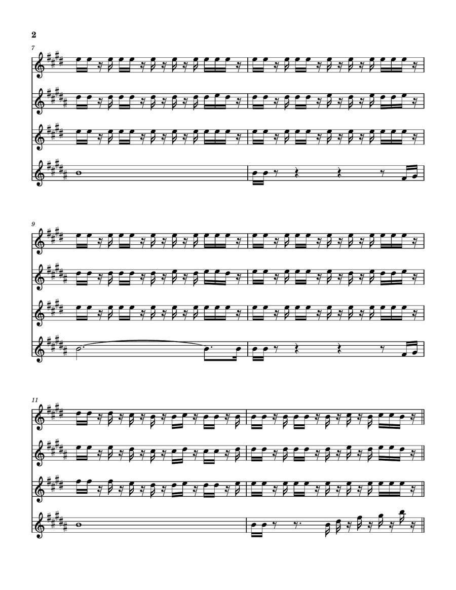 Medley: Dialogue (Part I) with Dialogue (Part II) Saxophone Quartet scores gallery preview page 3