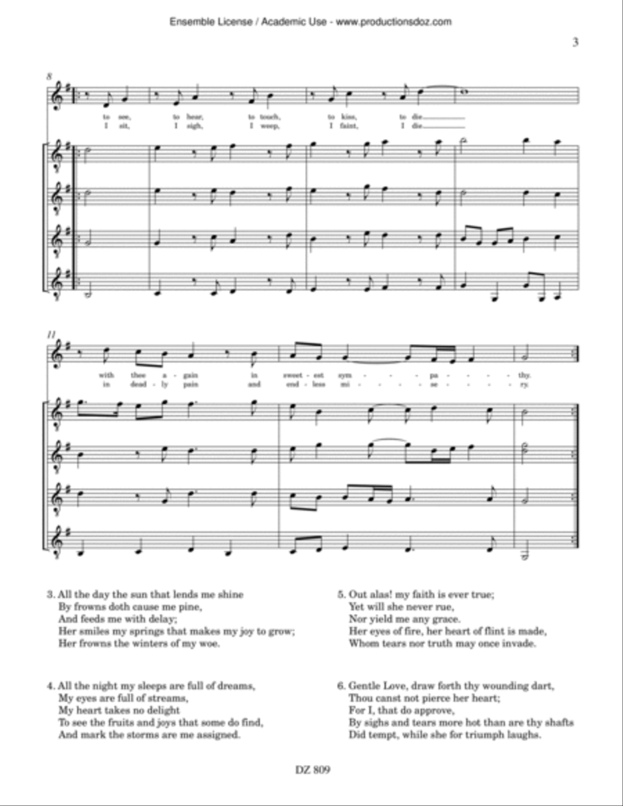 Come again! Come again! Guitar Ensemble scores gallery preview page 3