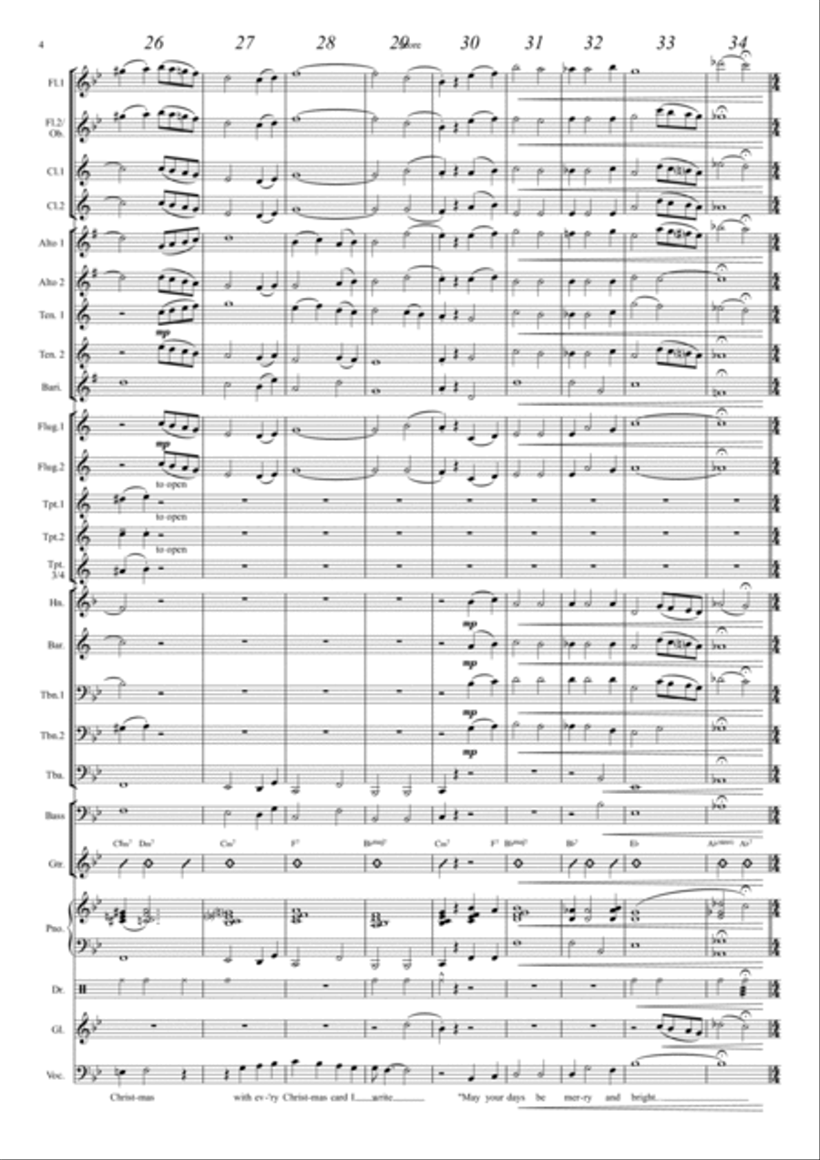 White Christmas Concert Band scores gallery preview page 4