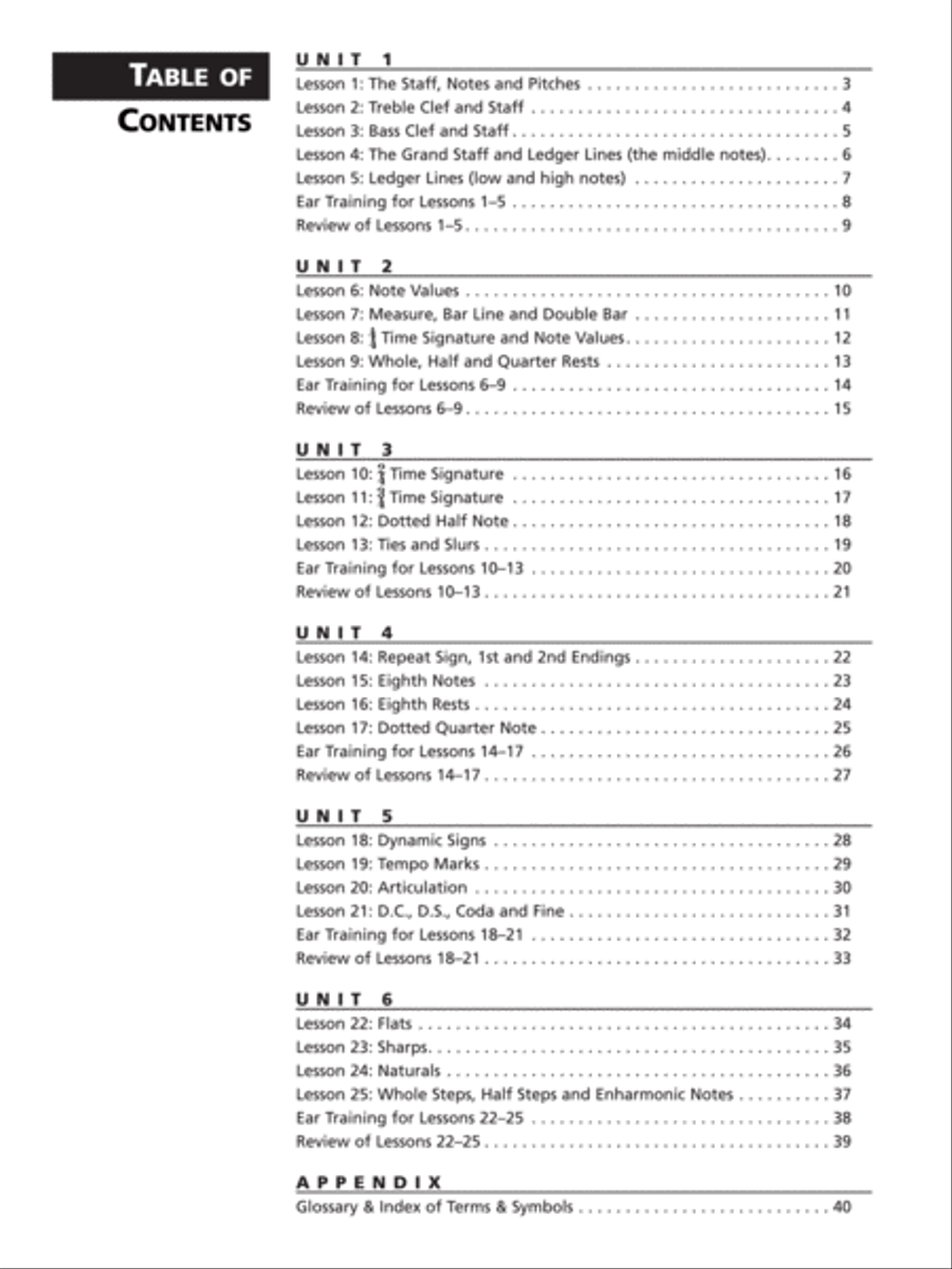 Alfred's Essentials of Music Theory, Book 1 Collection / Songbook scores gallery preview page 3