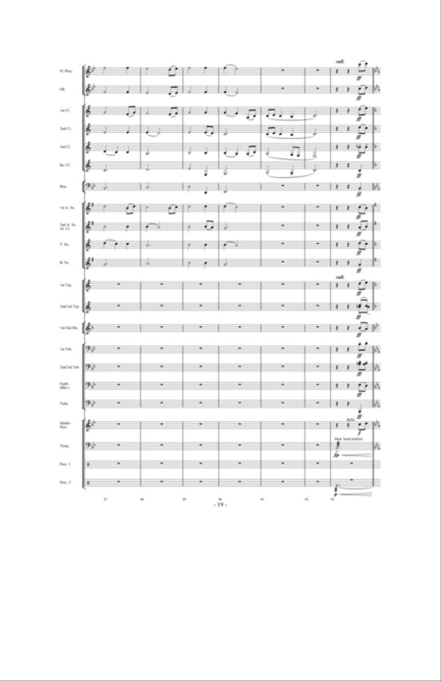 Forever Shining Concert Band scores gallery preview page 18