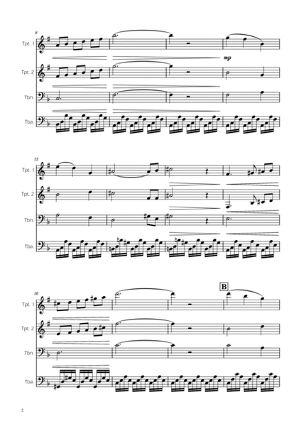The Swan - Saint-Saens - Brass Quartet image number null