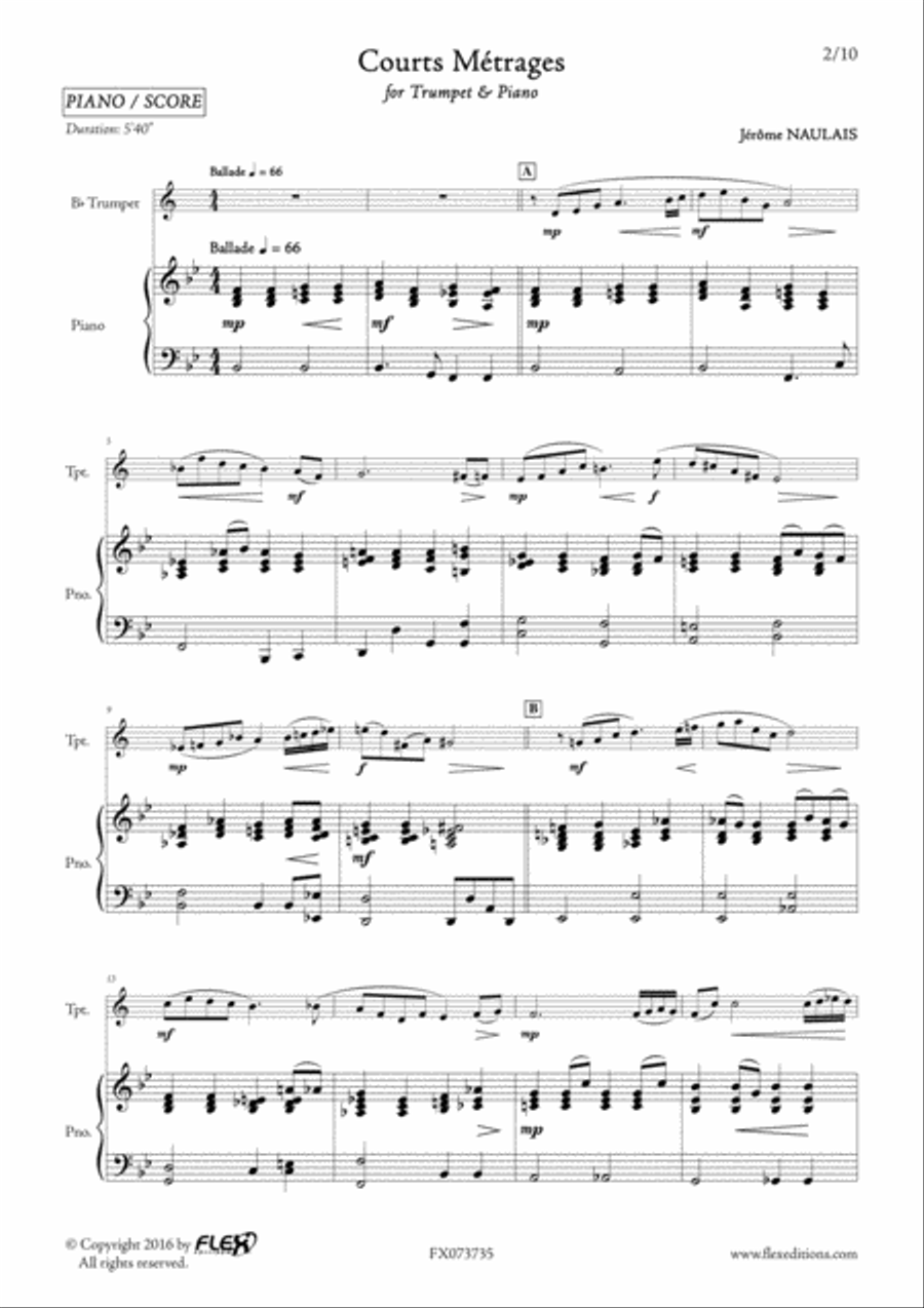 Courts Metrages Cornet scores gallery preview page 2