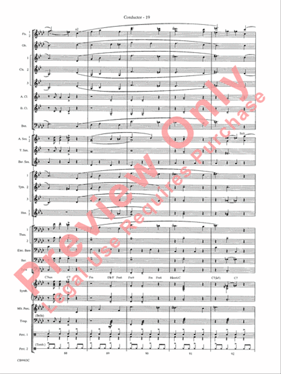 007 -- A James Bond Medley Concert Band scores gallery preview page 22