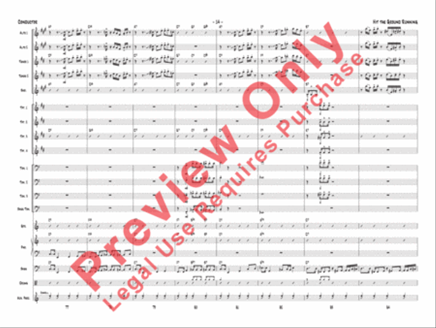Hit the Ground Running Jazz Ensemble scores gallery preview page 17