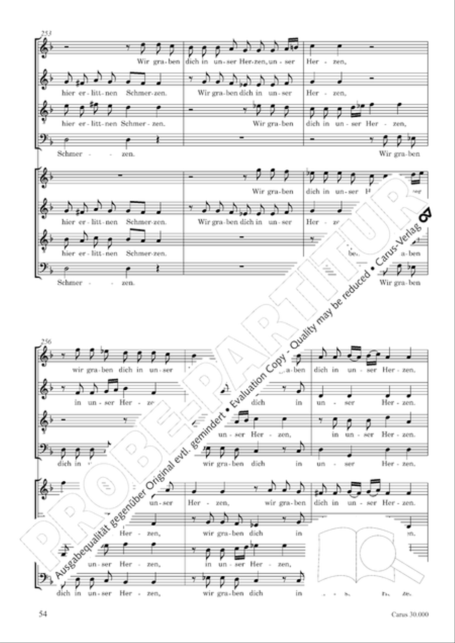 J.L. Bach: The complete motets Choir scores gallery preview page 61