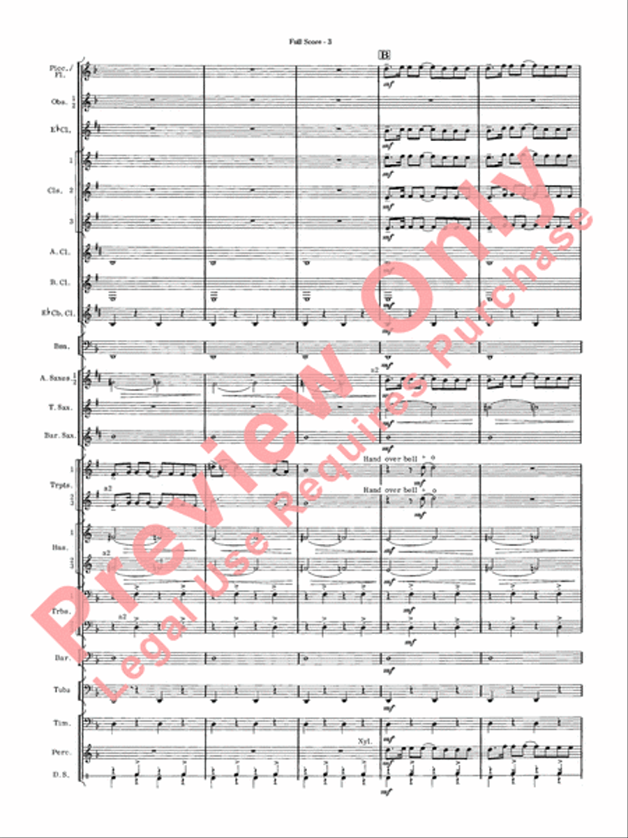 James Bond Suite Concert Band scores gallery preview page 5