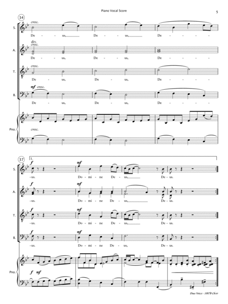 Deus Voices [SATB Choir/Piano] image number null