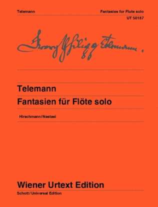 Book cover for Fantasies for Flute solo