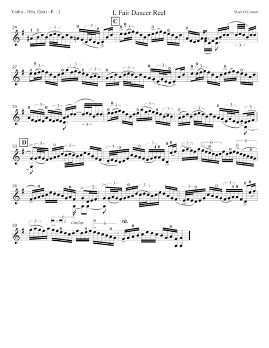 Strings & Threads Suite (violin part - adapted for violin and guitar) String Duet scores gallery preview page 5