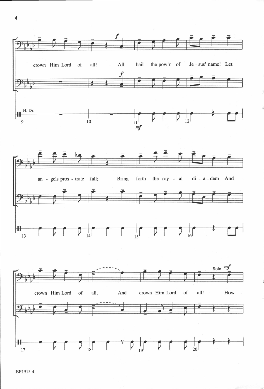 The Name of Jesus - TTBB The Name of Jesus - TTBB TTBB scores gallery preview page 3