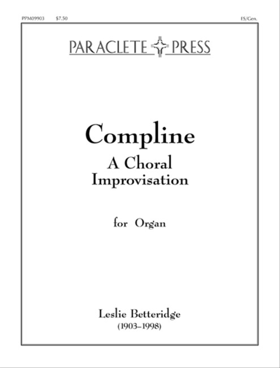 Compline Organ scores gallery preview page 1