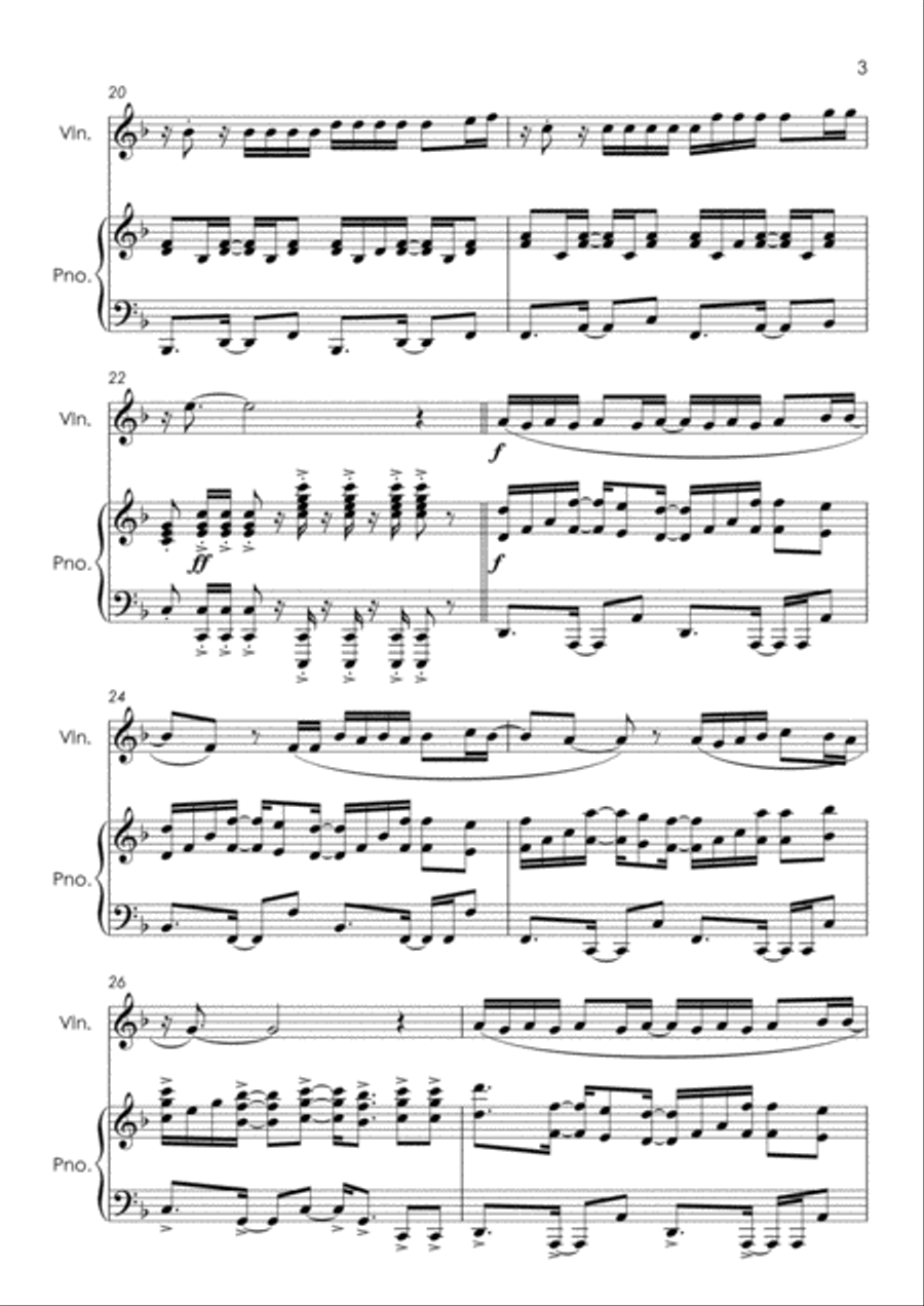 Despacito Violin Solo scores gallery preview page 5