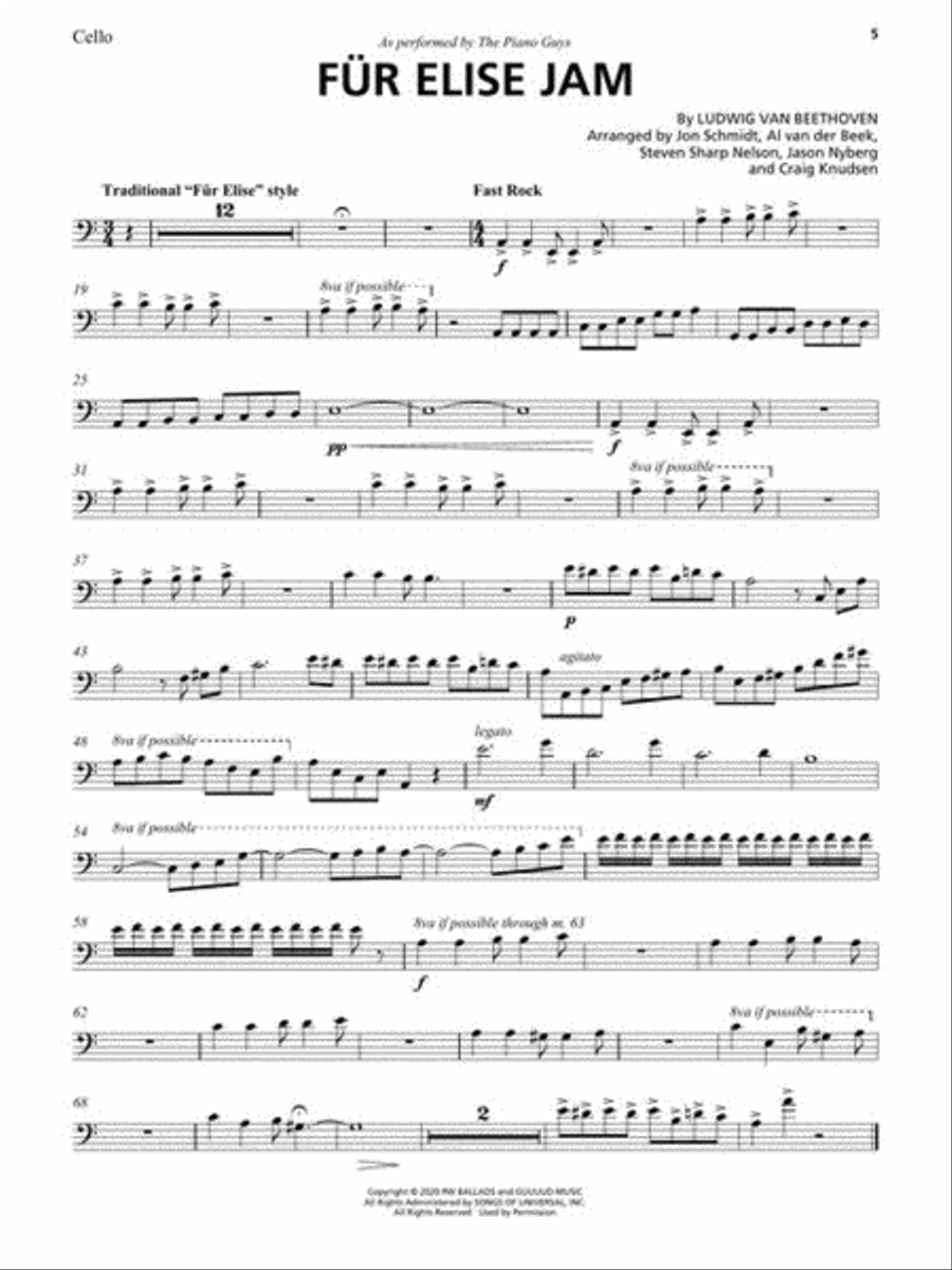 The Piano Guys – 10 The Piano Guys – 10 Cello scores gallery preview page 9