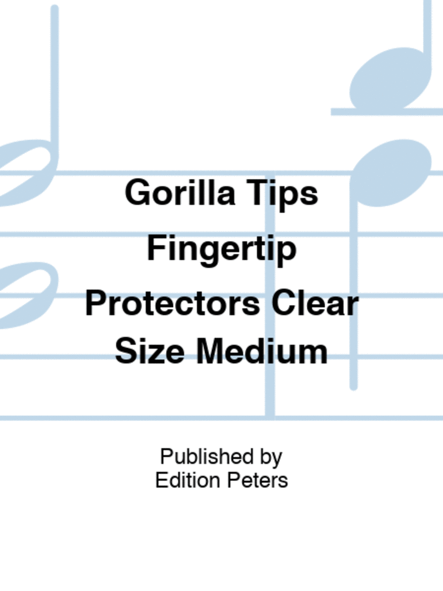 Gorilla Tips Fingertip Protectors Clear Size Medium Bass Guitar scores gallery preview page 1