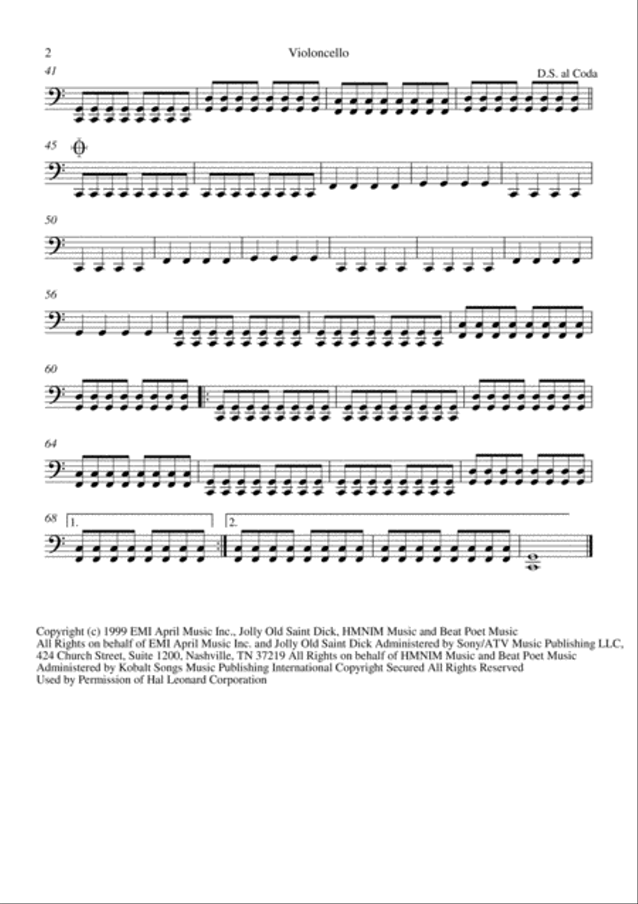 All The Small Things String Quartet scores gallery preview page 2