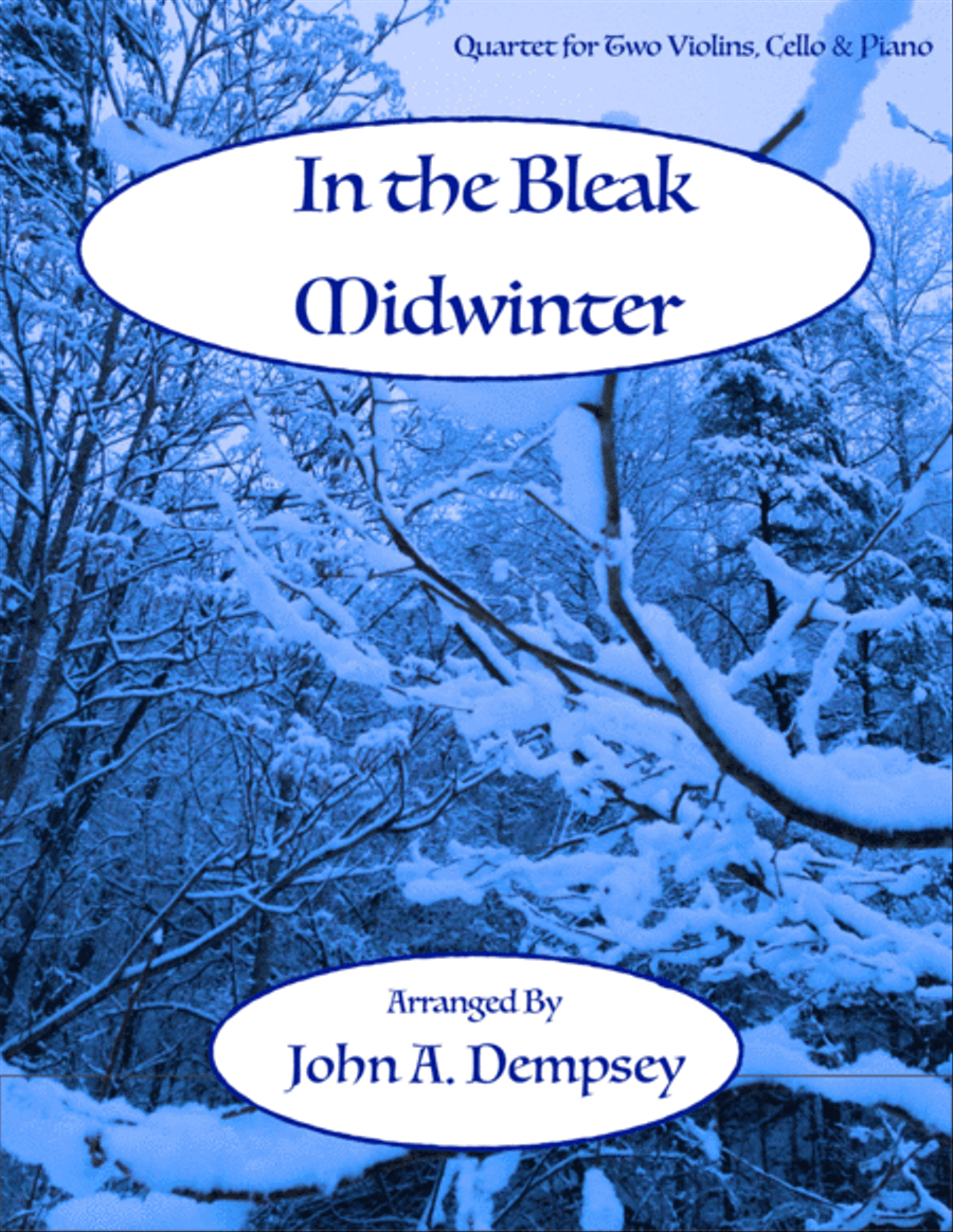 In the Bleak Midwinter (Piano Quartet): Two Violins, Cello and Piano Piano Quartet scores gallery preview page 1