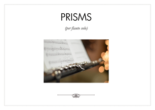 🎼 Prisms [FLUTE SCORE] (foglio album)