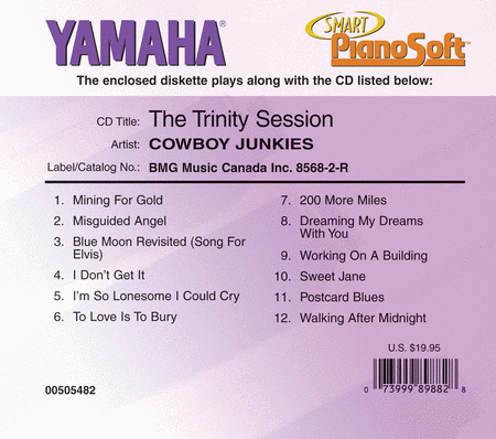 Cowboy Junkies - The Trinity Sessions - Piano Software