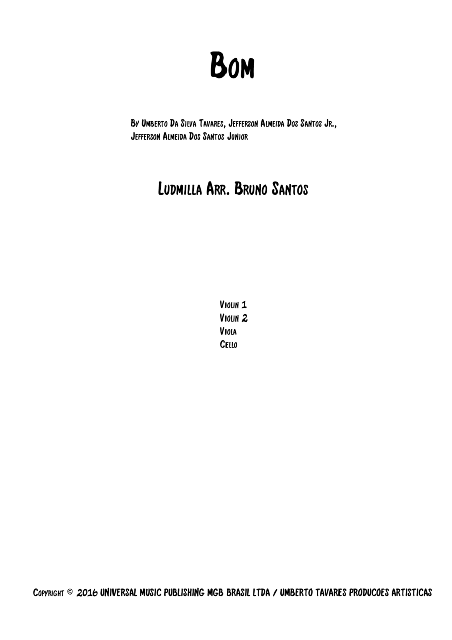 Bom String Quartet scores gallery preview page 1
