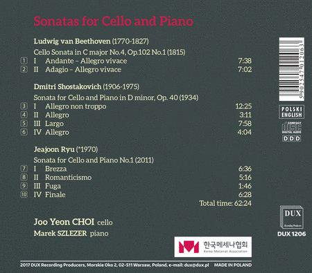 Sonatas for Cello & Piano