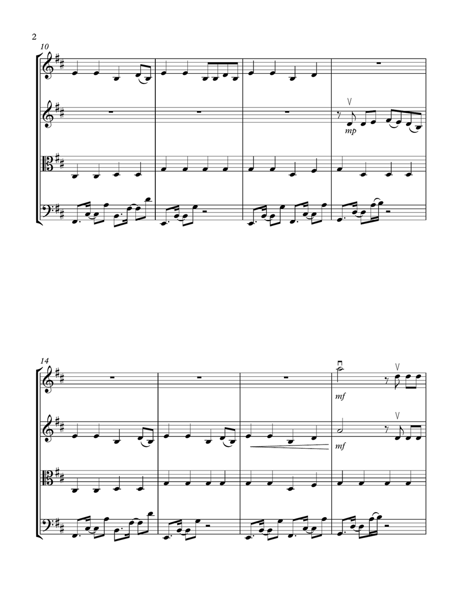 If I Can't Have You String Quartet scores gallery preview page 2