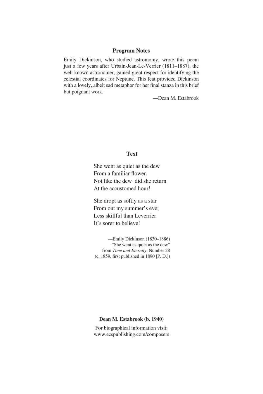 The Dew A Cappella scores gallery preview page 1