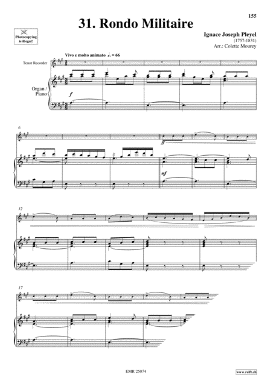40 Greatest Classic Hits Vol. 4 Tenor Recorder scores gallery preview page 3