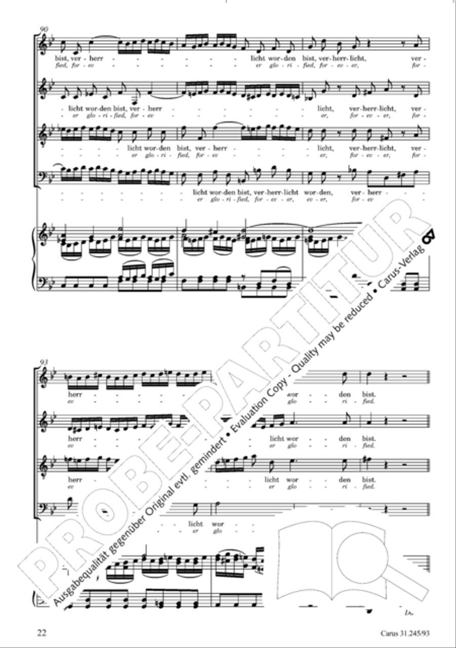 St. John Passion (Johannes-Passion) 4-Part scores gallery preview page 23