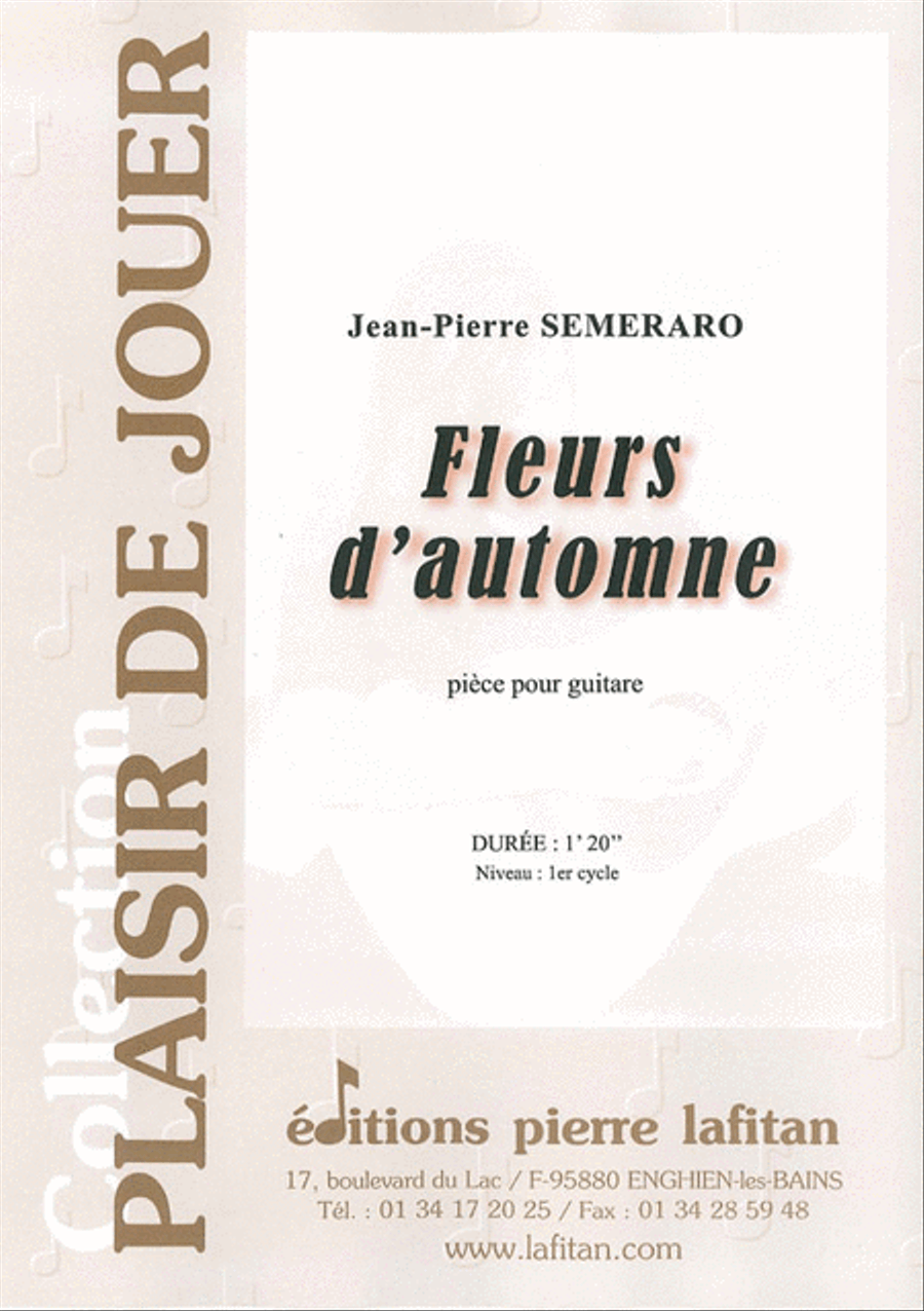Fleurs D'Automne Fleurs D'Automne Guitar scores gallery preview page 1