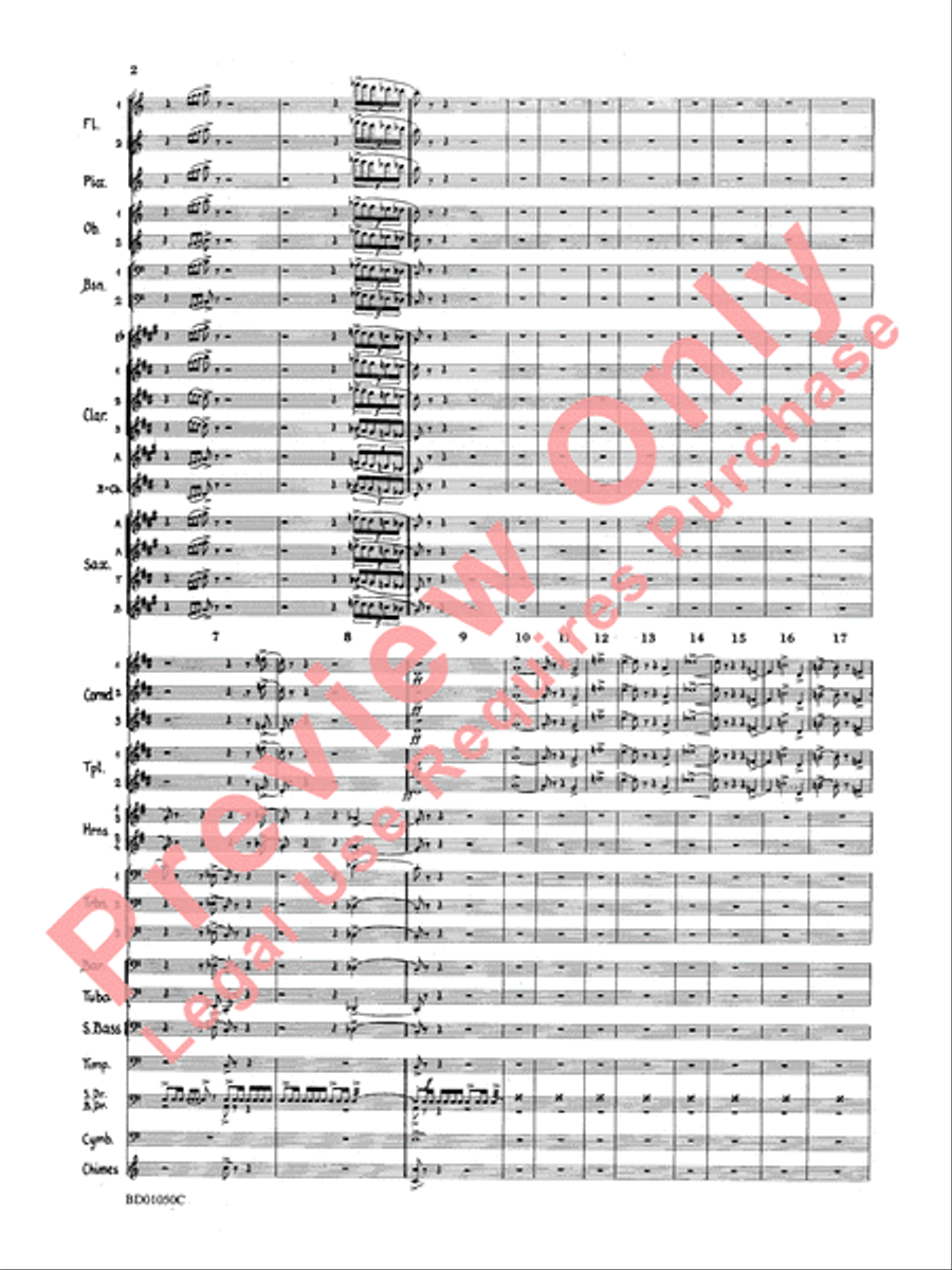 Trittico Concert Band scores gallery preview page 5