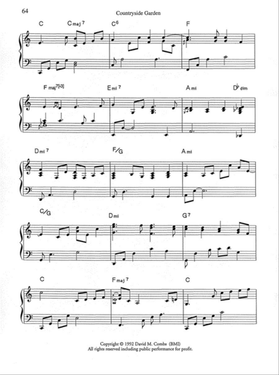 Countryside Garden Countryside Garden Piano Solo scores gallery preview page 2
