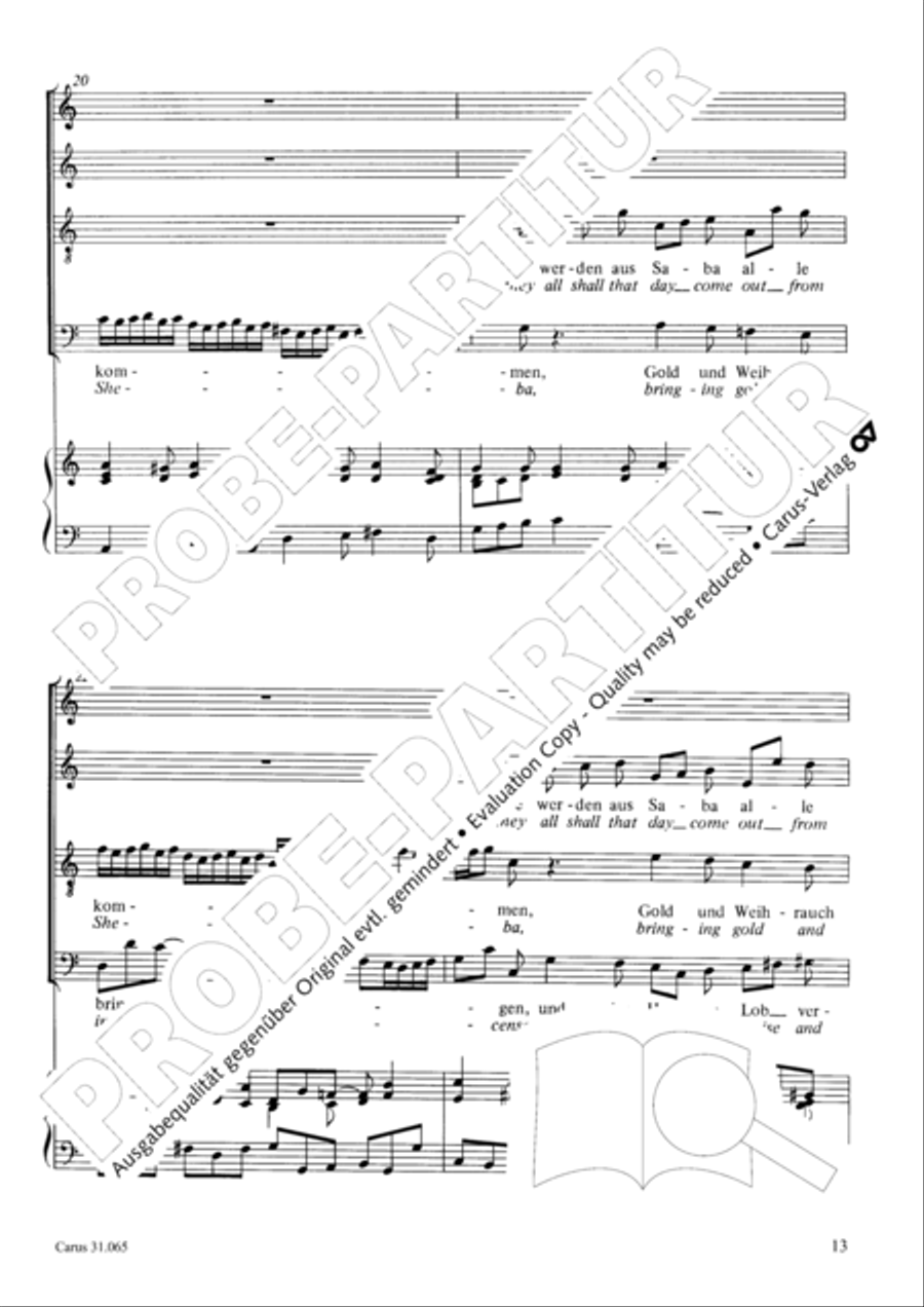 They all shall day come out from Sheba (Sie werden aus Saba alle kommen) TB scores gallery preview page 14