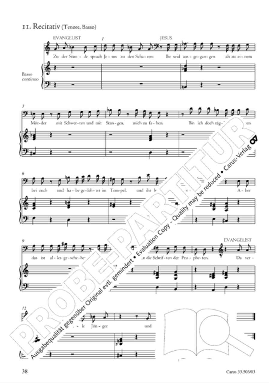 Passion according to St. Matthew (Passions-Musik nach dem Evangelisten Matthaus) SSATB scores gallery preview page 39