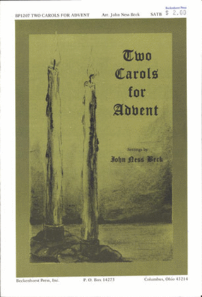 Book cover for Two Carols for Advent