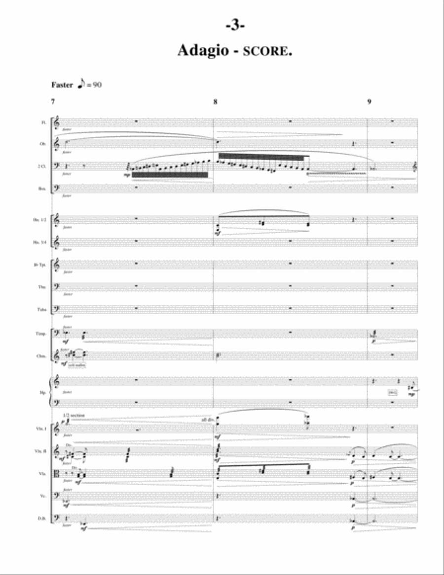 Adagio (Orchestra) Full Orchestra scores gallery preview page 4