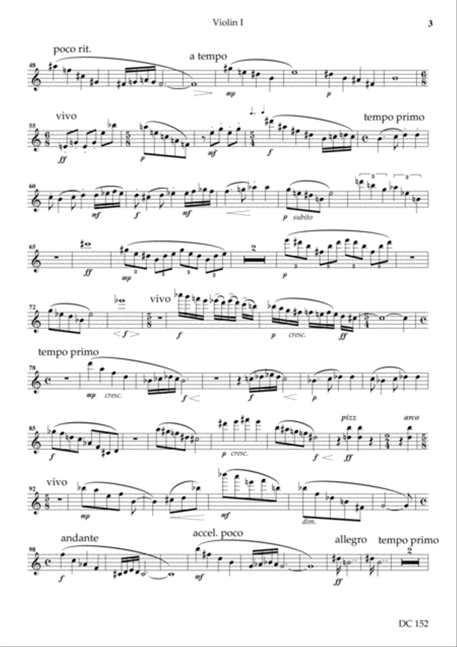 String Quartet No 2 (Parts) String Quartet scores gallery preview page 2