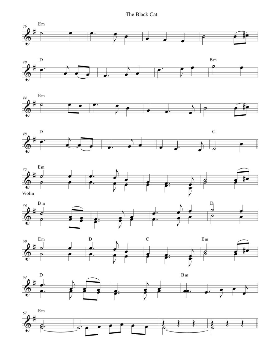 The Black Cat Small Ensemble scores gallery preview page 2