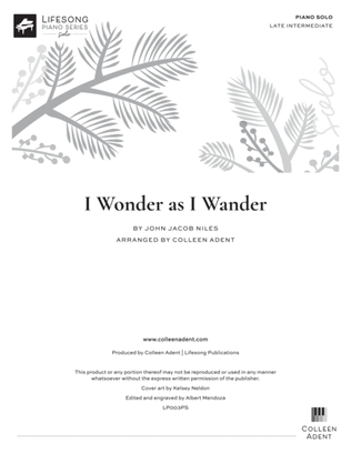 I Wonder As I Wander