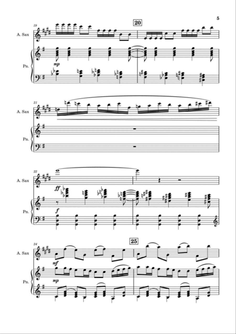 Scaramouche Alto Saxophone scores gallery preview page 5