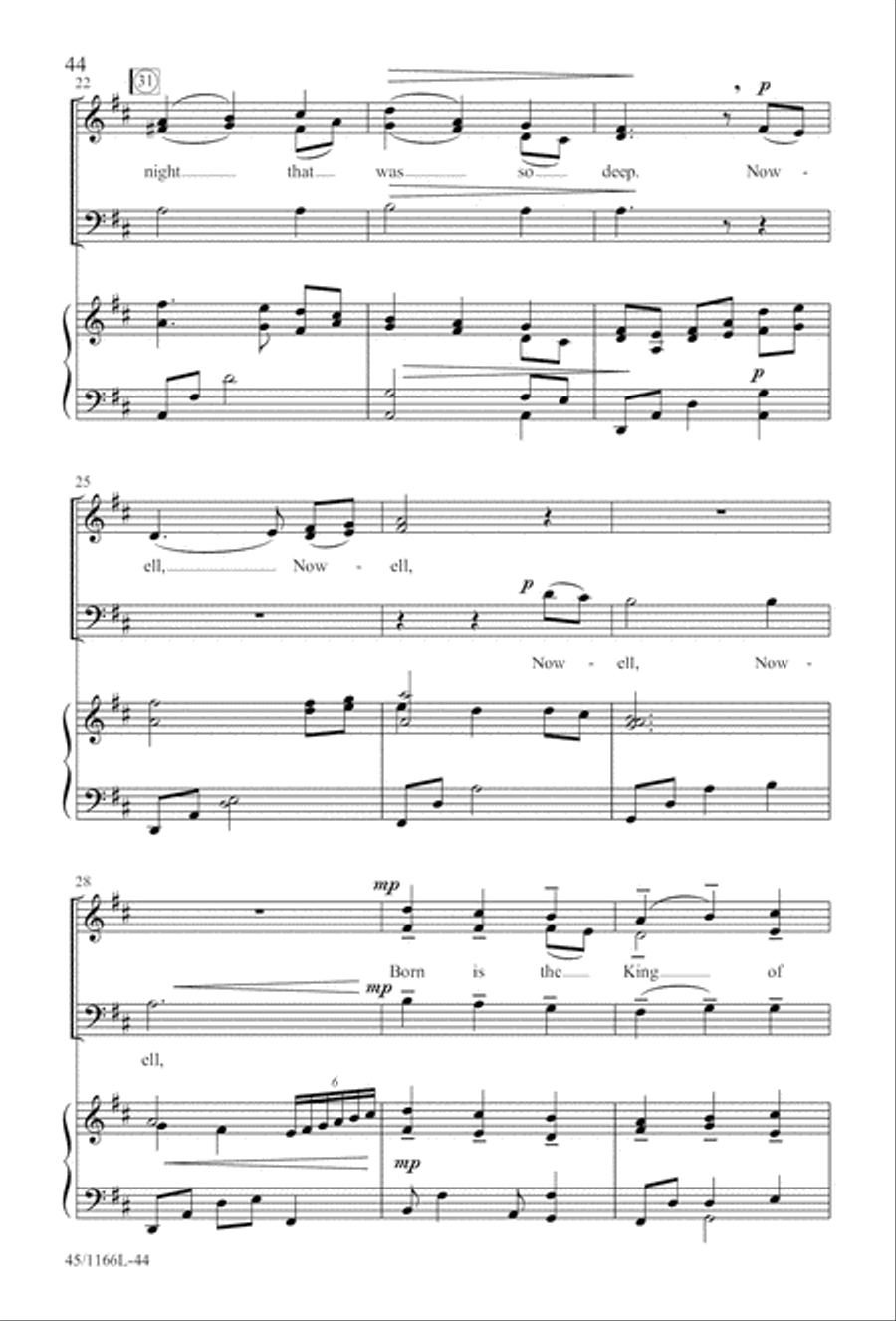 12 Carols for about 12 Singers 3-Part scores gallery preview page 45