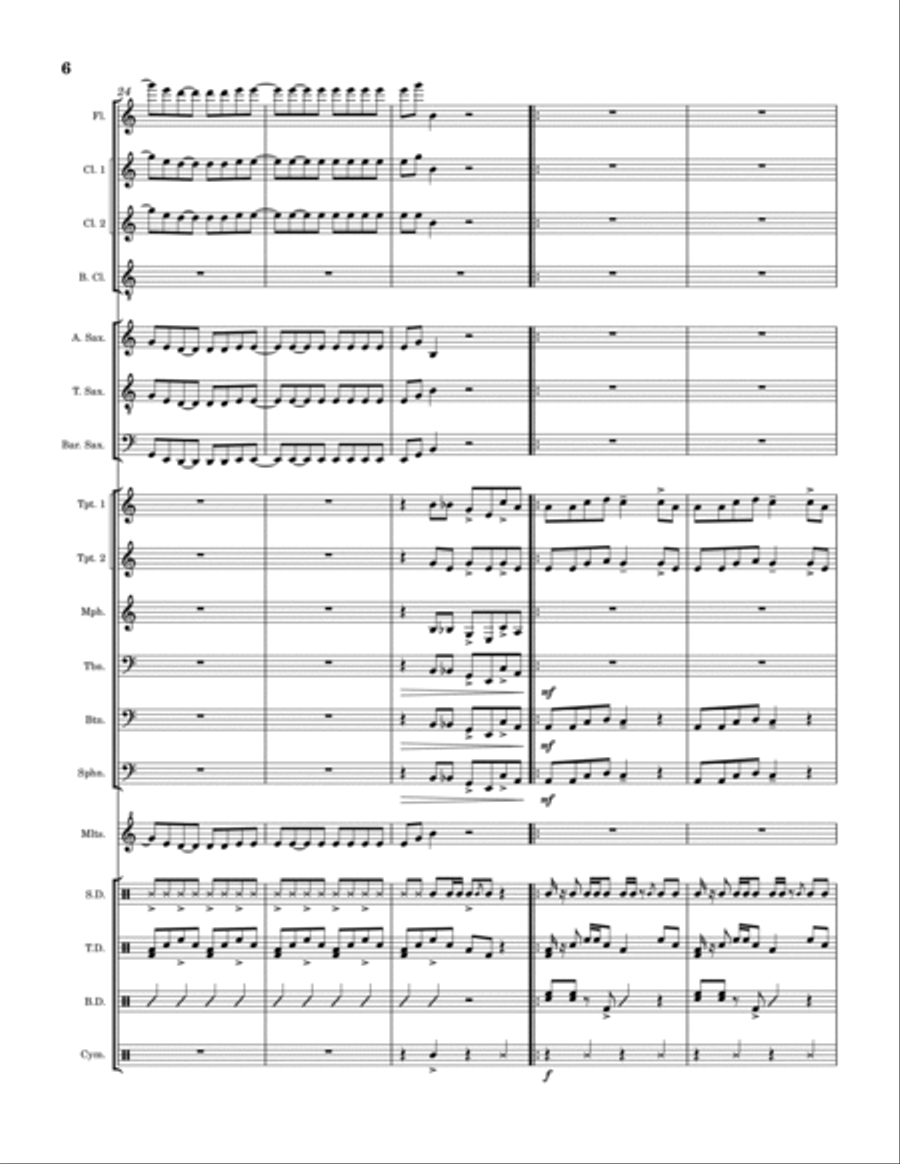 Seek & Destroy Marching Band scores gallery preview page 6