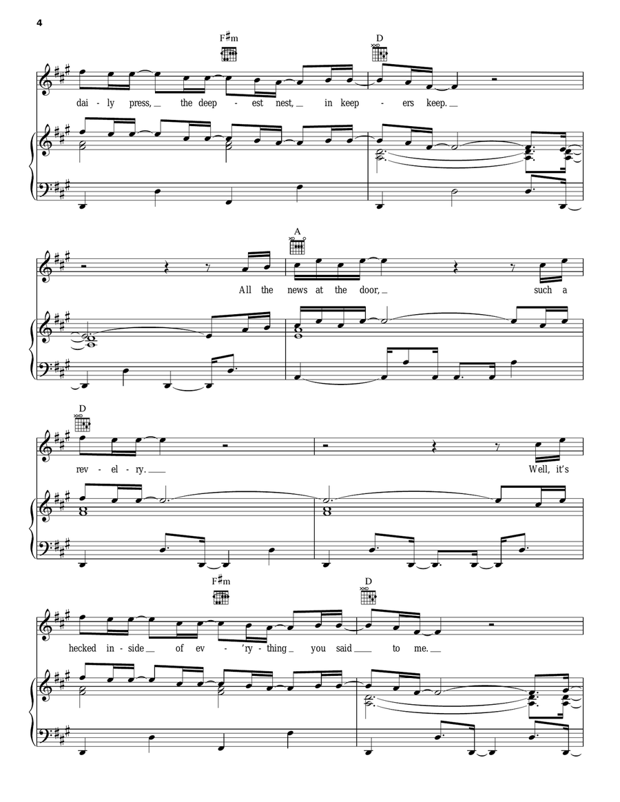Beth / Rest Piano, Vocal, Guitar scores gallery preview page 4