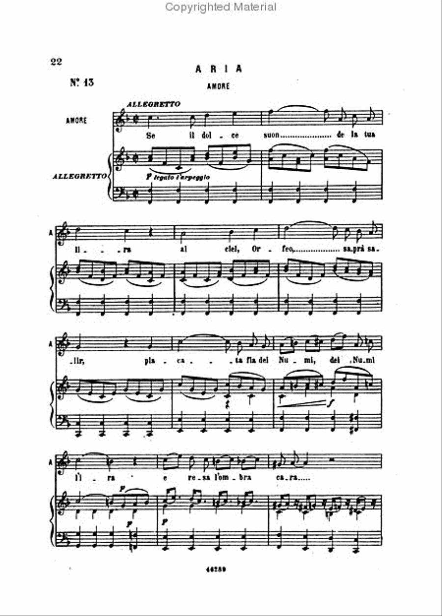 Orfeo ed Euridice Voice scores gallery preview page 3